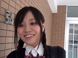 Asian hottie in public